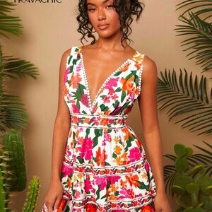 Vibrant Floral Sleeveless Dress